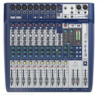  Signaturu 12 英國Soundcraft 帶效果器2編組調(diào)音臺(tái)